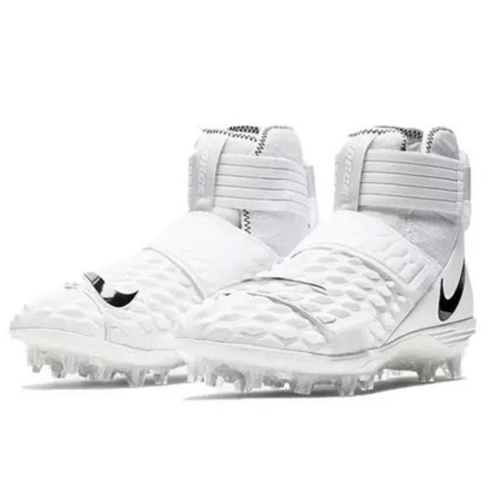 Nike Alpha Menace Pro 2 Mid 'White Black' AH4000-100 Football Cleats size 14.5